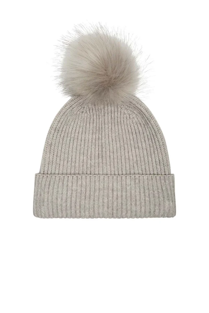 шапка Vmlif Pom Pom Beanie Ga Boo 10249554 BS000086 Light Grey Melange