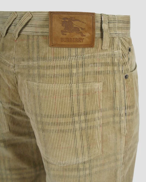 Check Corduroy Trousers — снимка 3