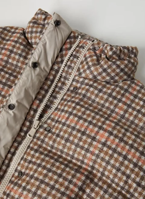 Пухен елек с вълна Brunello Cucinelli Kids — снимка 2