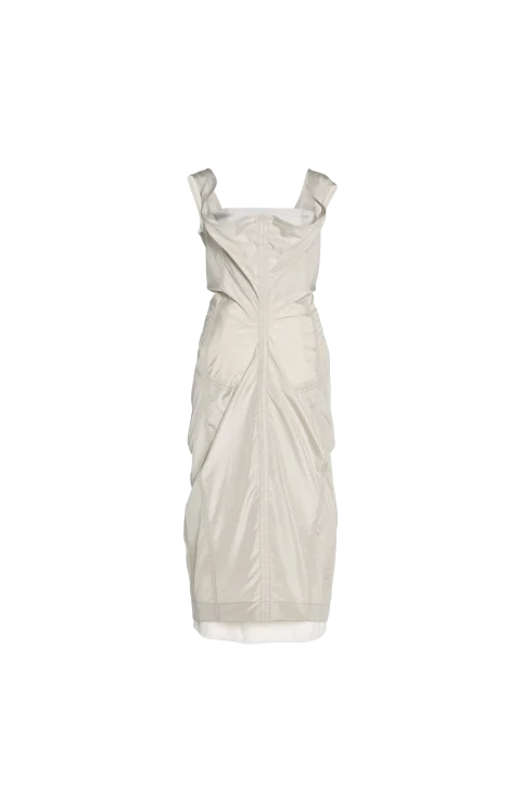 Washed Silk Taffeta Dress