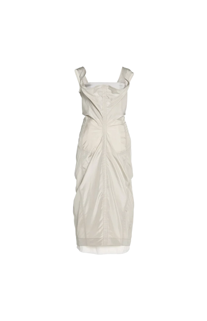 Washed Silk Taffeta Dress