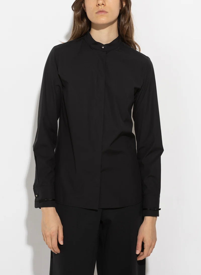 Риза от памучен поплин Max Mara Otranto — снимка 2