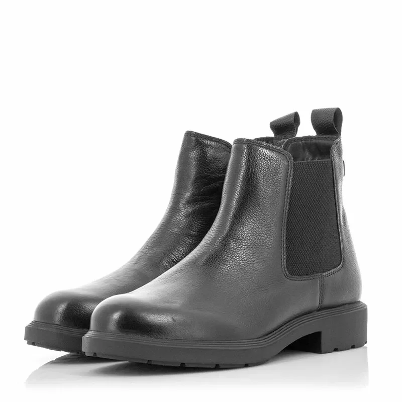 Дамски Равни Боти TAMARIS – 1-25482-41 003 BLACK LEATHER — снимка 3