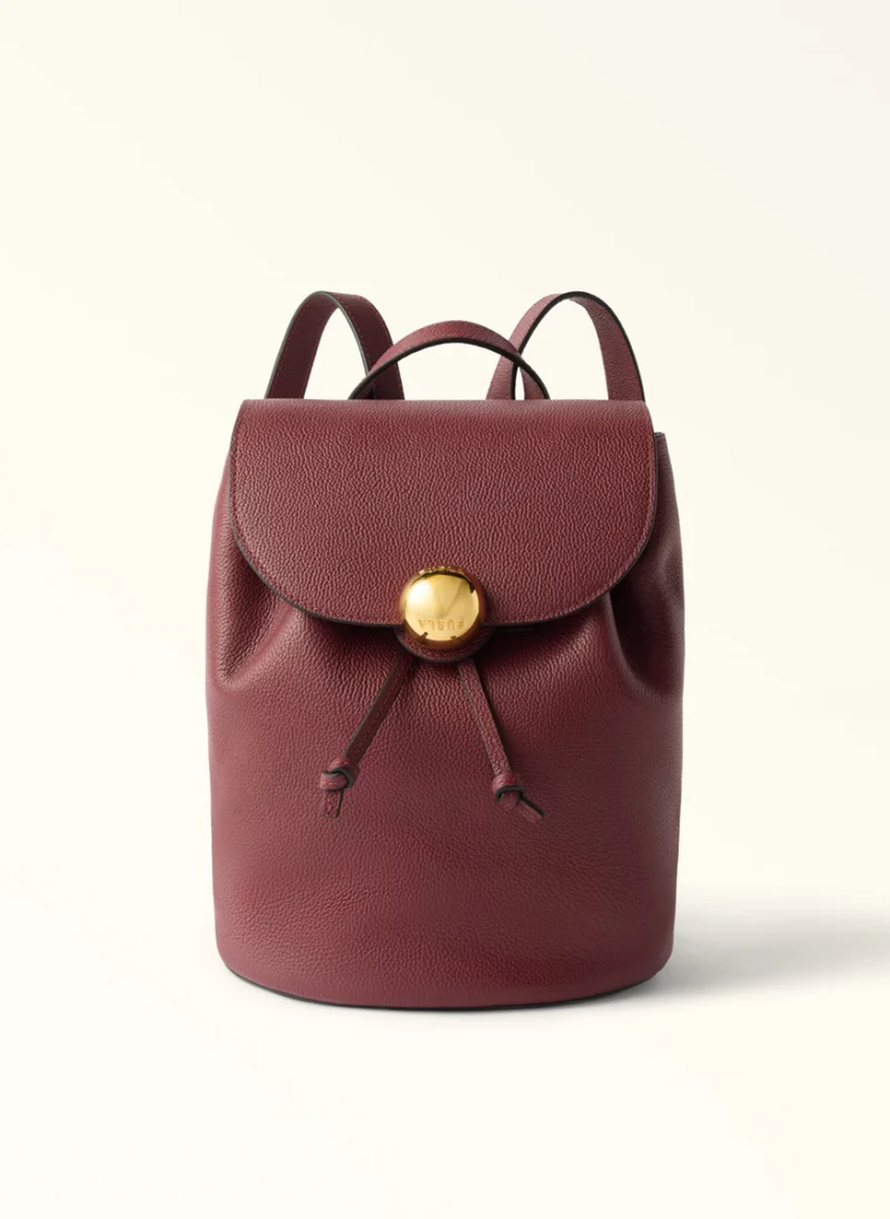 Кожена раница Furla Moonlight Red Apple