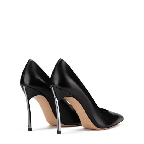 Дамски черни обувки с ток "Blade" Casadei — снимка 6