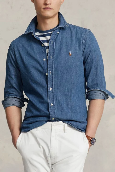 Риза Slim Fit Bd Ppc 710548539001 410 navy — снимка 2