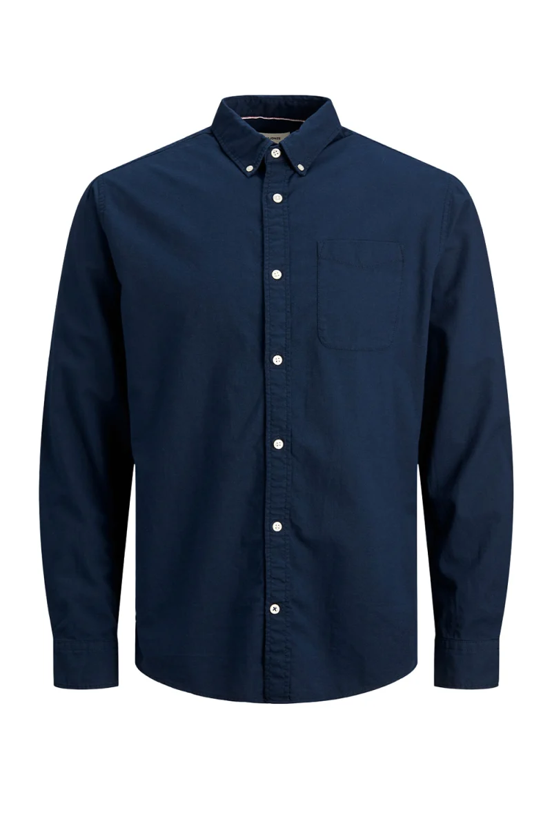 Риза Jjeoxford Shirt Ls 12182486 19-3923 TCX navy blazer
