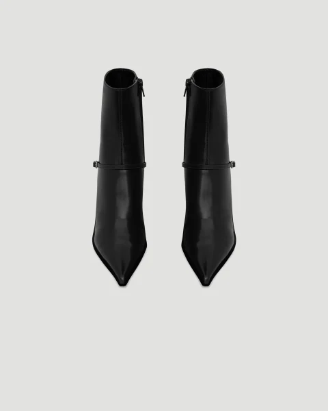 Vendome Booties in Glazed Leather — снимка 4