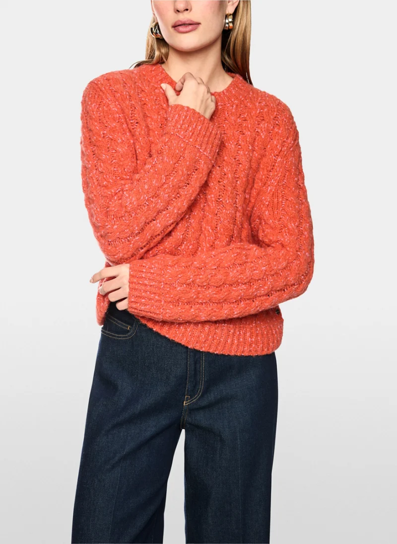 Пуловер с алпака 'Cable knit' Marc Cain Collections