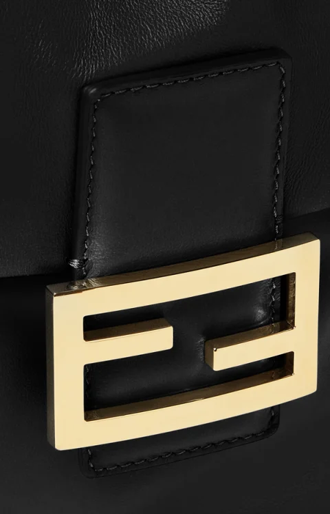Women's Black Leather Backpack — снимка 4