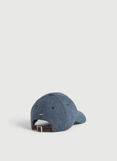 Шапка с козирка от вълна Brunello Cucinelli Kids S — снимка 2