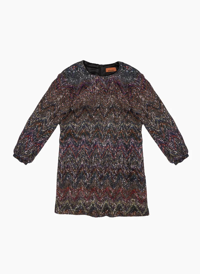 Рокля с пайети Missoni Kids