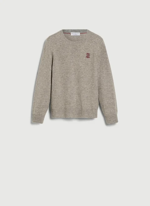 Пуловер от кашмир Brunello Cucinelli Kids — снимка 4
