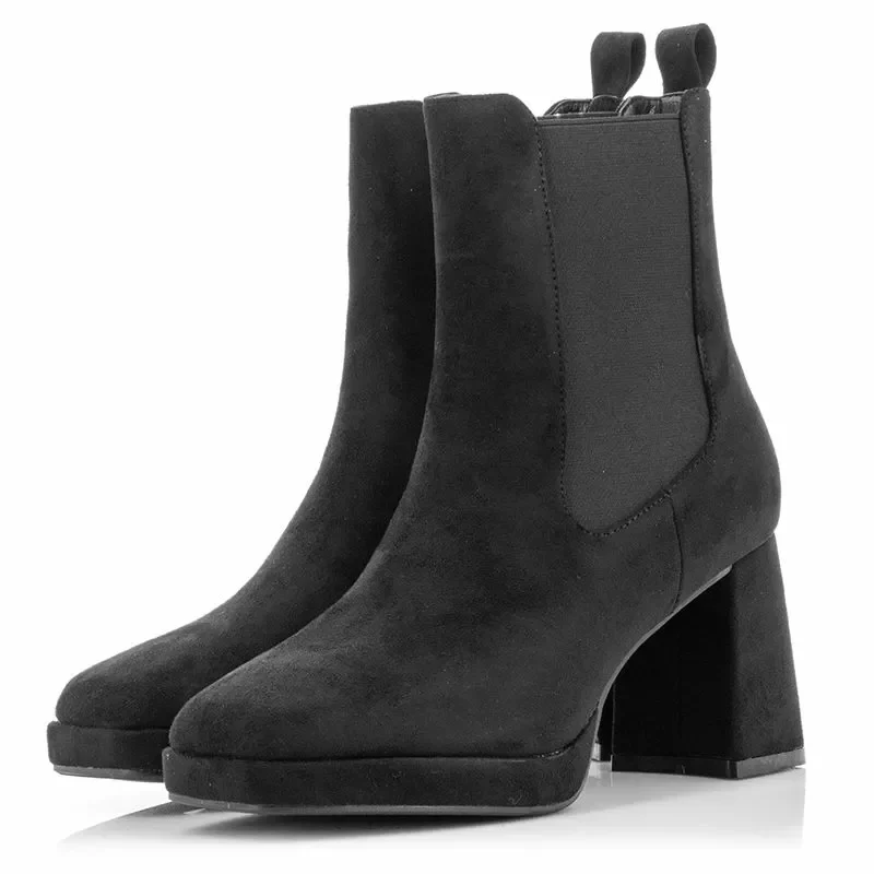 Дамски Боти На Ток QUEEN HELENA – ZM9227-BLACK — снимка 3
