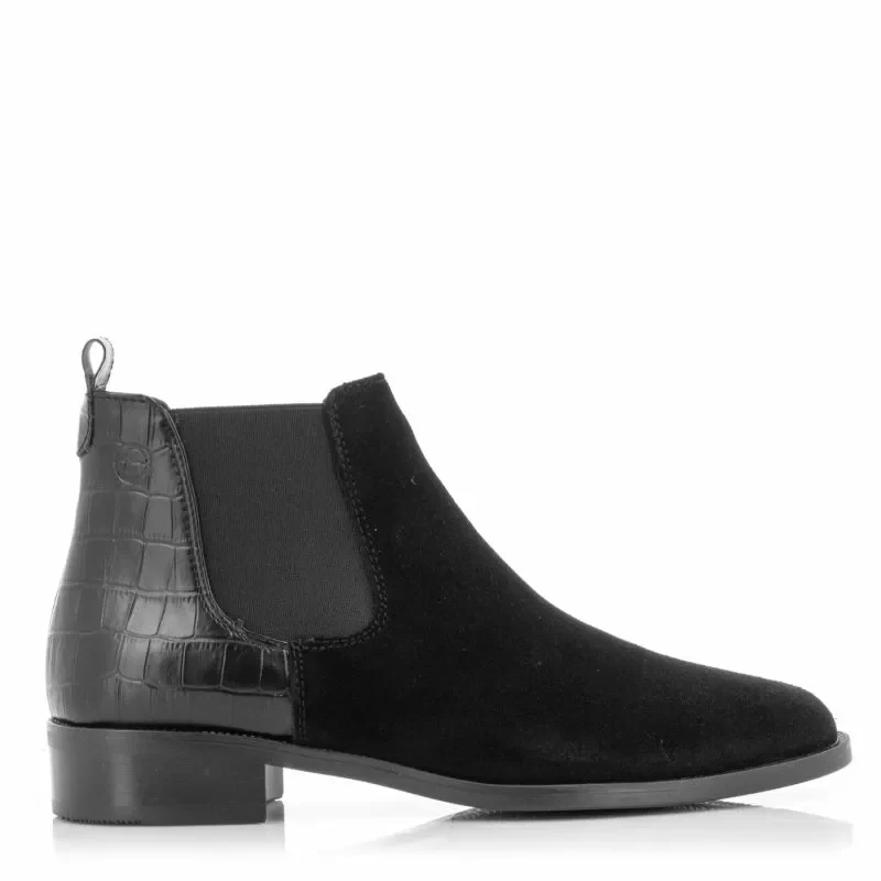 Дамски Равни Боти TAMARIS – 1-25376-41 017 BLK SUED/STR