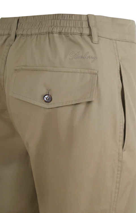 Burberry Brown Cotton Trousers — снимка 2