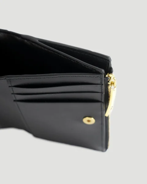 Small Intrecciato Bi-Fold Zip Wallet — снимка 3