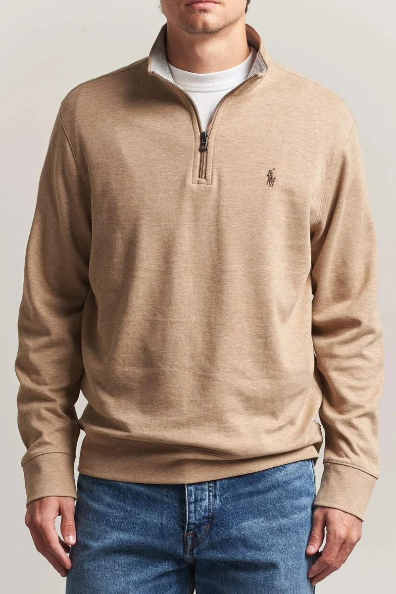 Суичър Double Knit Jersey-Lsl-Knt 710812963502 200 brown — снимка 2
