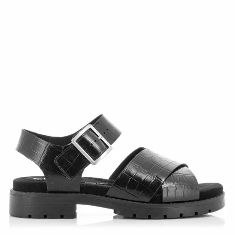 Дамски Равни Сандали CLARKS – 26176321 ORINOCO CROSS BLACK INTEREST