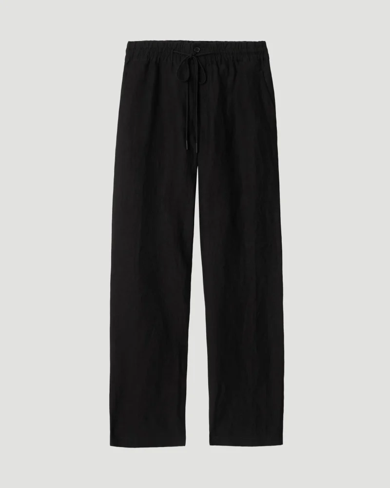 Linen Trousers in Black