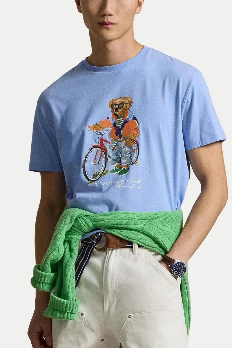 T-Shirt Jersey-Knt 710B16612001 400 blue — снимка 2