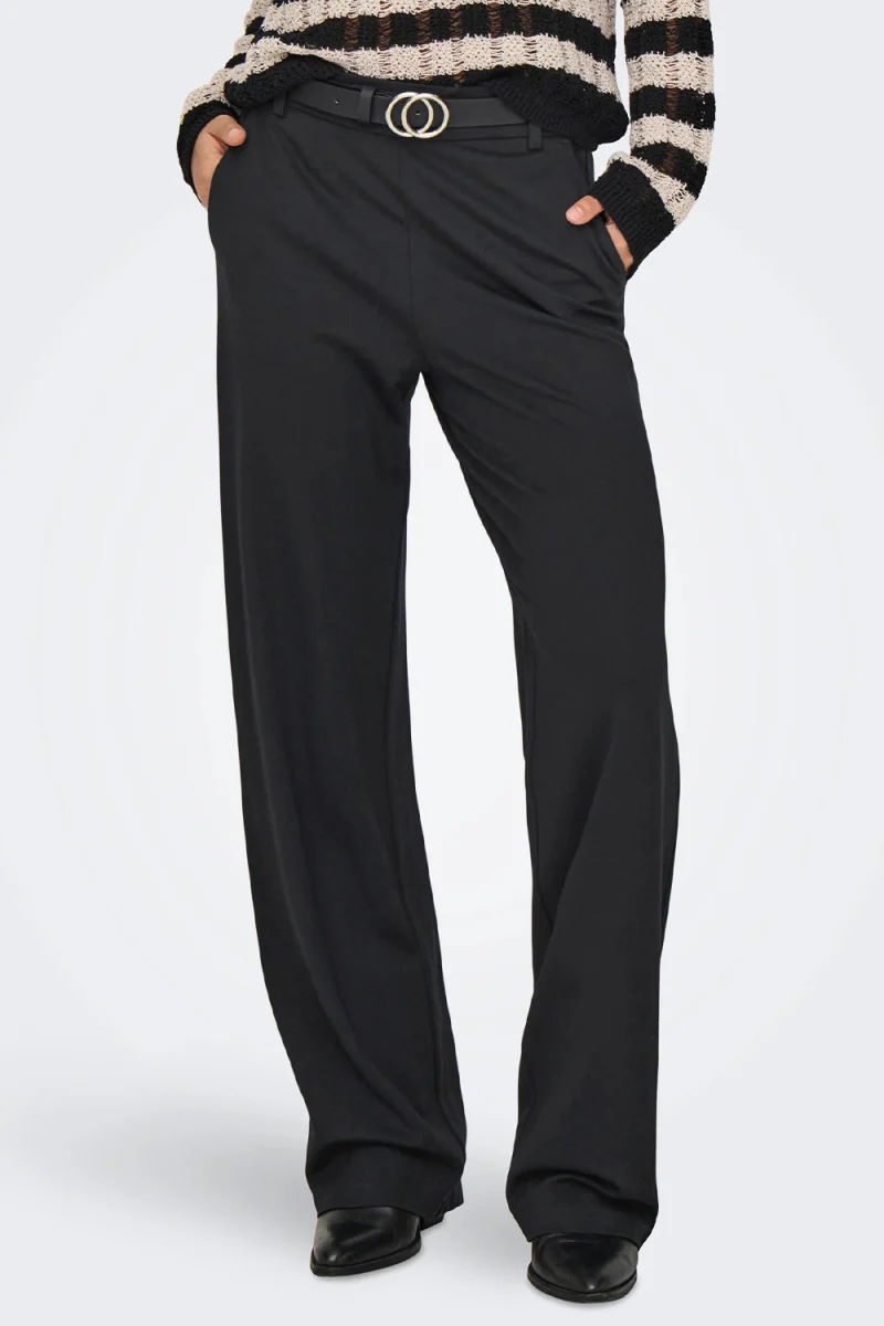 Панталон Onlpoptrash Life Mw Straight Pnt 15341829 C-N10 black — снимка 2