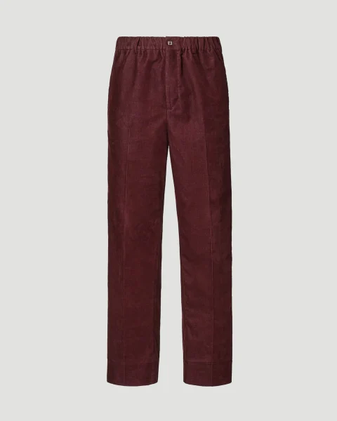 Burgundy Velvet Trousers