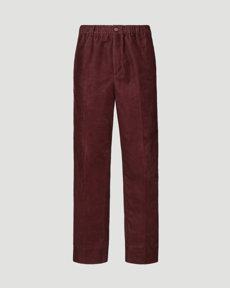 Burgundy Velvet Trousers