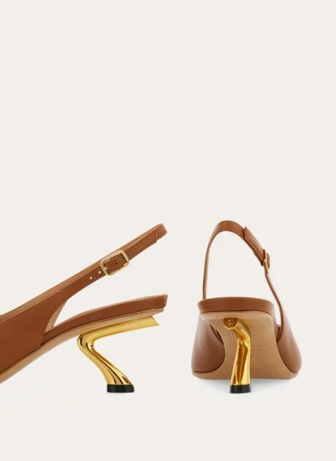 Обувки на ток от естествена кожа Ferragamo — снимка 6