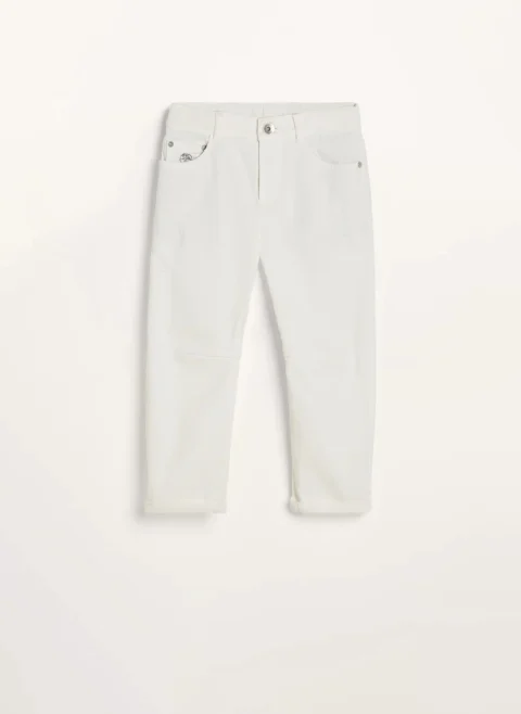 Деним с износен ефект Brunello Cucinelli Kids 8-10