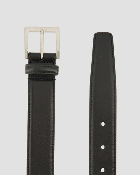 Leather Belt in Black — снимка 3