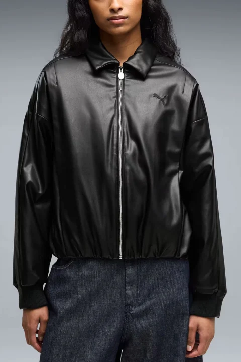 Яке Pleather W 637143 01 puma black — снимка 2