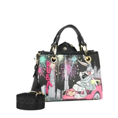 Дамска чанта Cartoline Looney Tunes Braccialini — снимка 7
