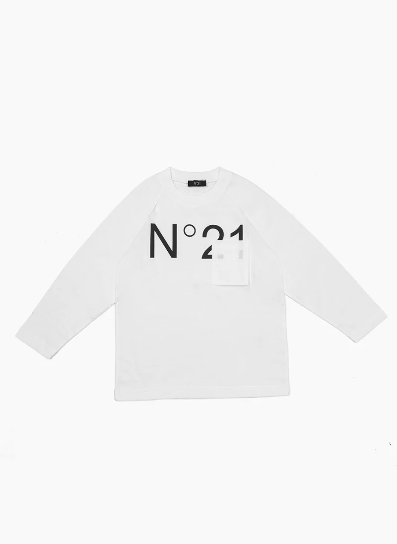 Блуза с лого принт Nº21 Kids