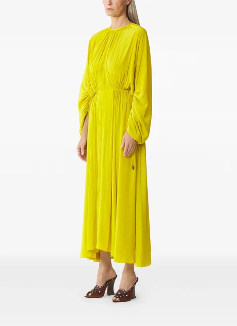 Дълга рокля с набори Lanvin — снимка 2