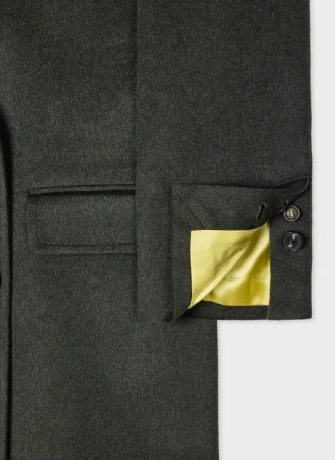 Двуредно палто с кашмир Paul Smith — снимка 5