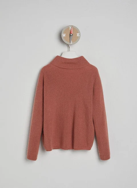 Кашмирен пуловер с монили Brunello Cucinelli Kids
