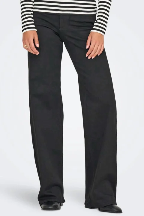 Jeans Onlmadison Blush Hw Wide Soo796 15301338 BS000031 black denim — снимка 2