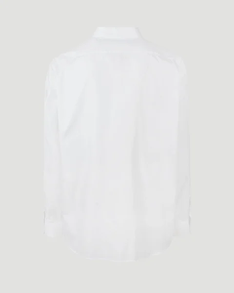 Cotton Shirt in White — снимка 3