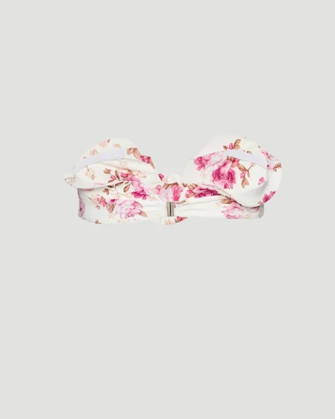 Sculptural Bandeau Swim Top — снимка 2