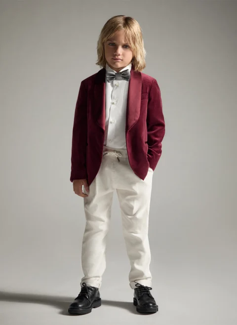 Панталон с връзки Brunello Cucinelli Kids 8-10 — снимка 5