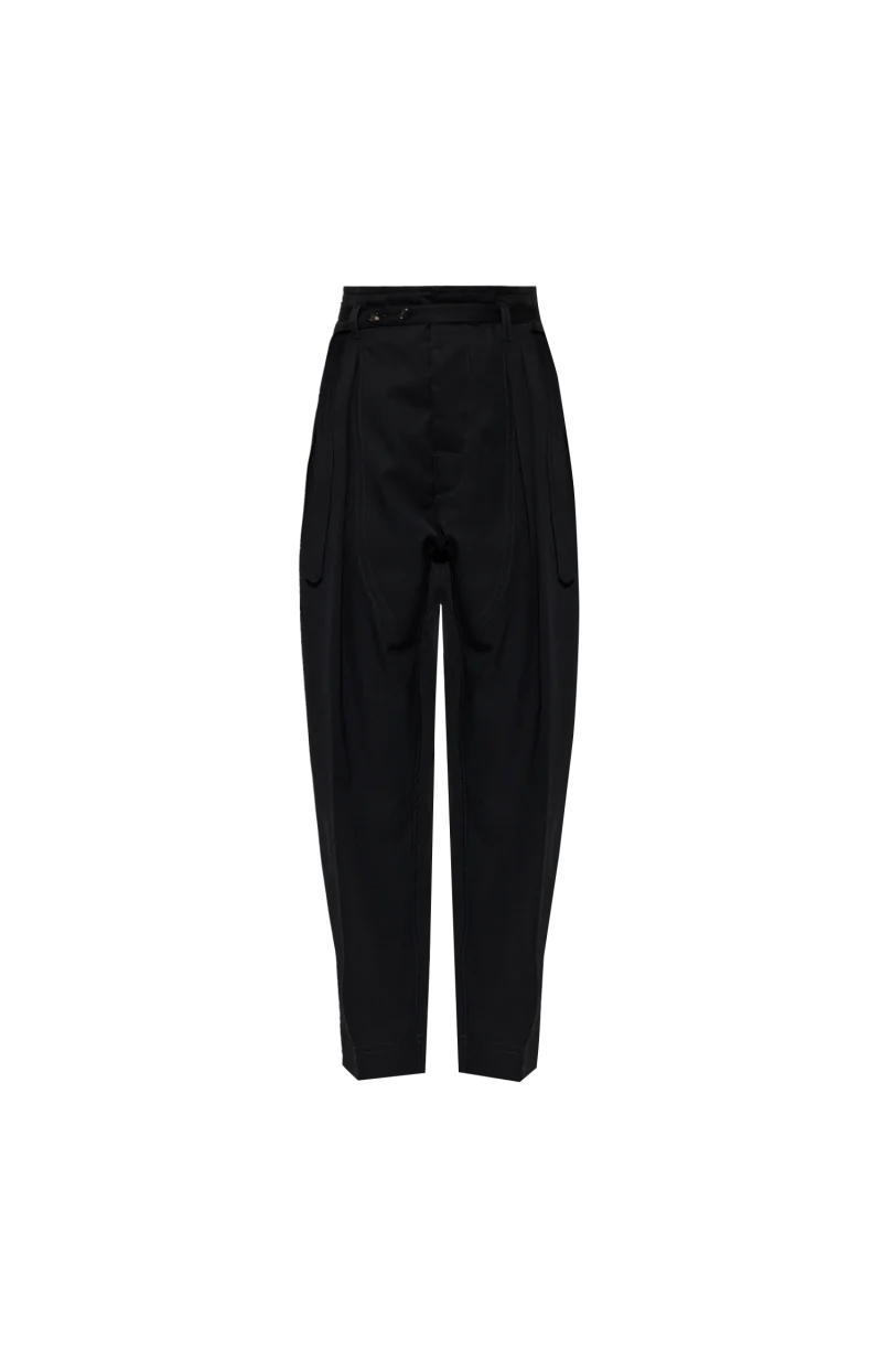 Black Wool Pants