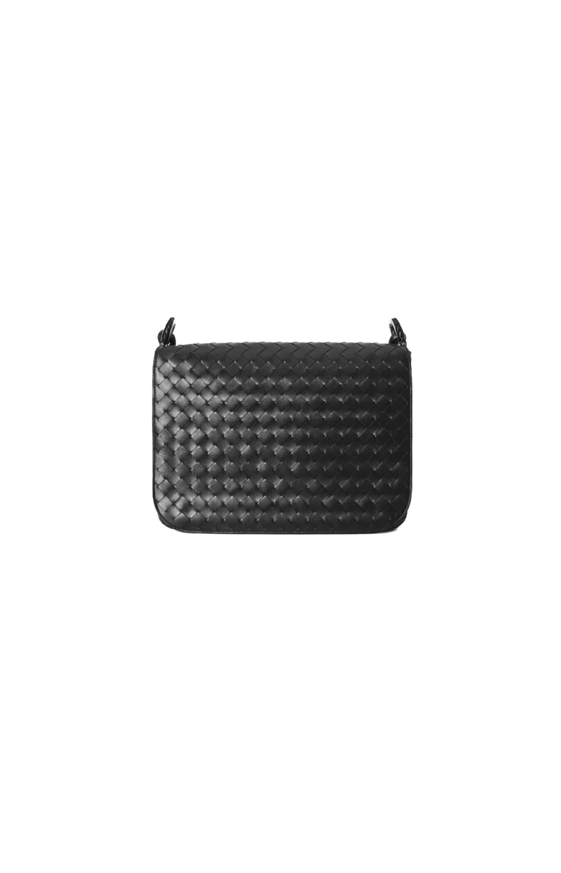 Intrecciato 15 Avenue Bag in Black