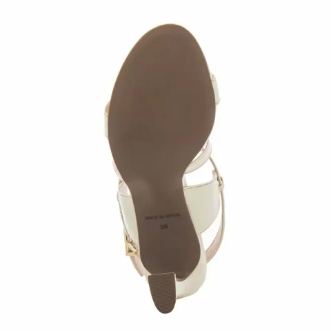 Дамски Сандали На Ток JORGE BISCHOFF – J18533006001 OFF WHITE — снимка 4