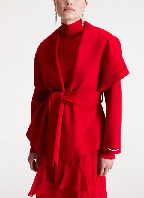 Късо палто от вълна 'Robe-style' Marella Mllpulcinorobe-style — снимка 3