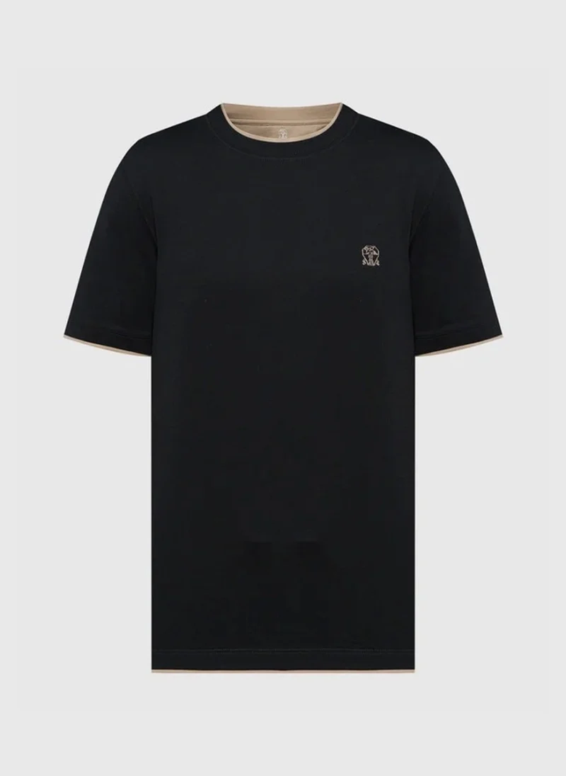 Тишърт с лого Brunello Cucinelli