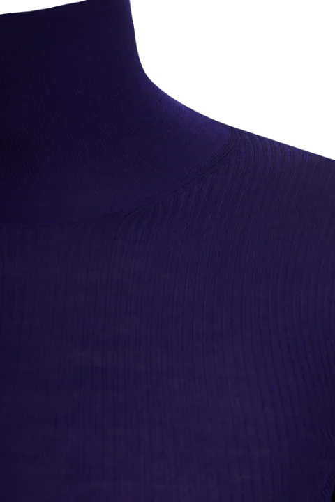 Navy Wool Sweater — снимка 2