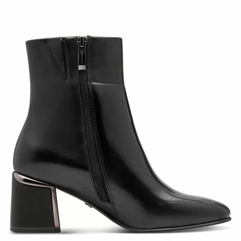 Дамски Боти На Ток TAMARIS – 1-25341-45-003 BLACK LEATHER — снимка 2