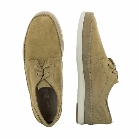 Мъжки Ежедневни CLARKS – 26171674 BRATTON LO SAND SUEDE — снимка 5