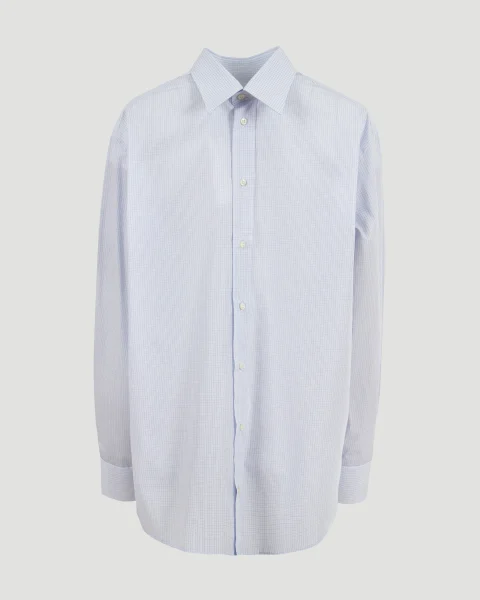 Reversed Shirt in Light Blue — снимка 2